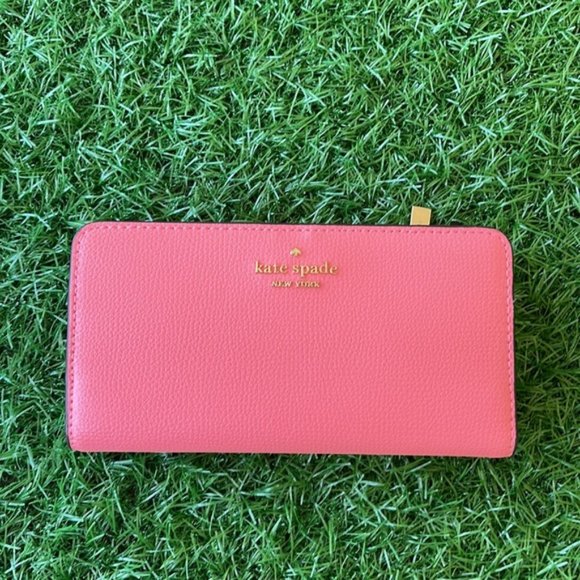kate spade Handbags - Kate Spade Darcy Large Slim Bifold Wallet Peach Nectar Pink